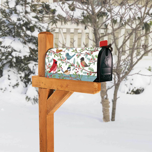 Winter Bird Branches MailWrap slide 