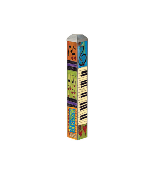 Music is Love 10" Mini Art Pole slide 