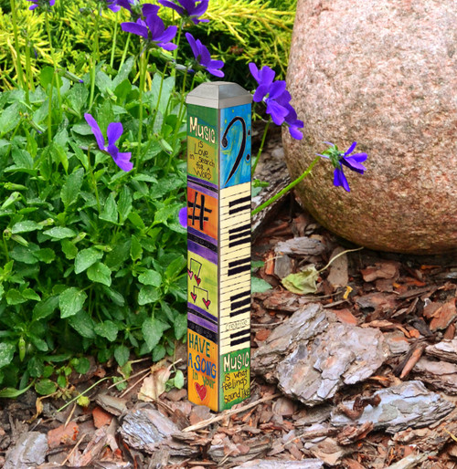 Music is Love 10" Mini Art Pole slide 