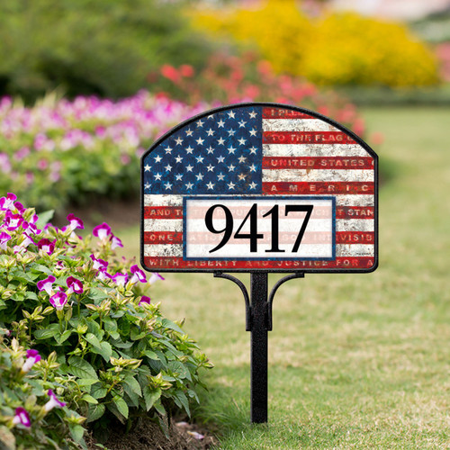 Pledge of Allegiance Yard Design slide 