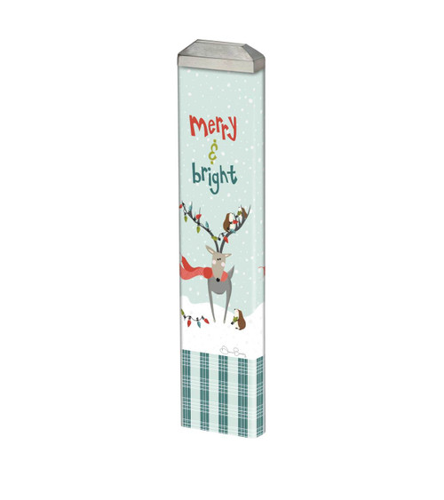 Merry and Bright Lights 13" Mini Art Pole slide 