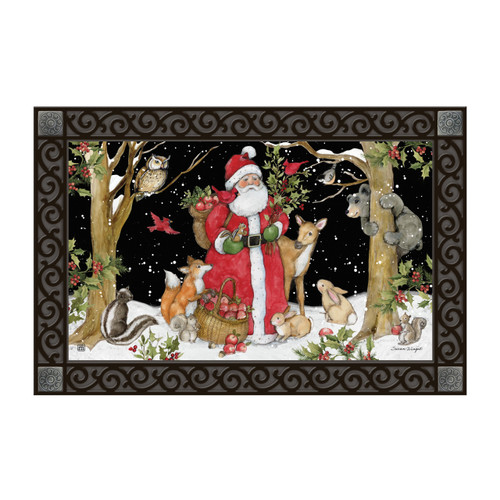 Forest Animals with Santa MatMate slide 