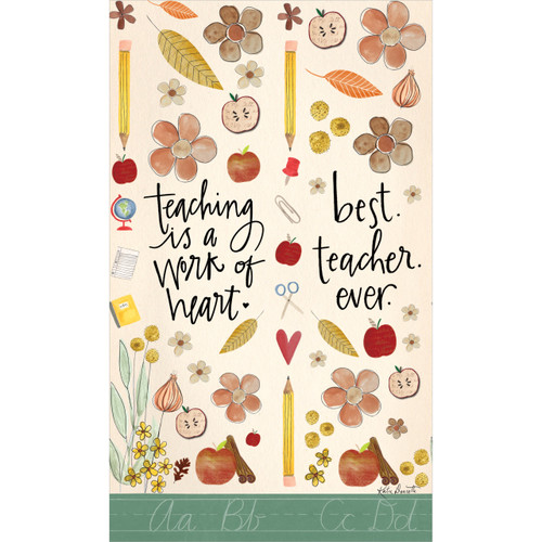 Best Teacher Ever 13" Mini Art Pole slide 