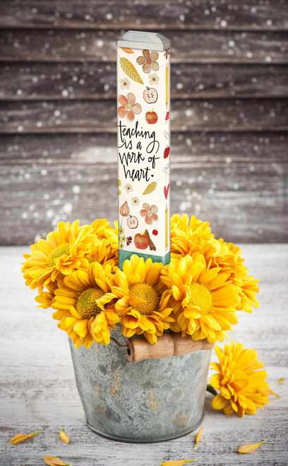 Best Teacher Ever 13" Mini Art Pole slide 