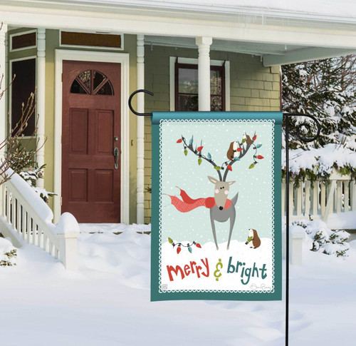 Merry and Bright Lights Garden Flag slide 
