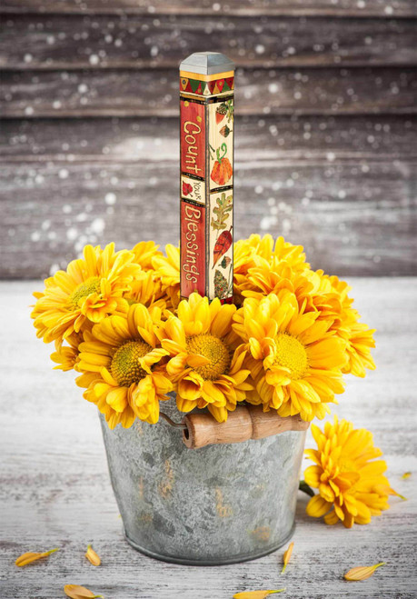 Fall Blessings 10" Mini Art Pole slide 
