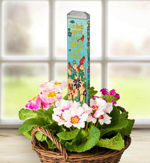 Cardinals Appear 13" Mini Art Pole slide 
