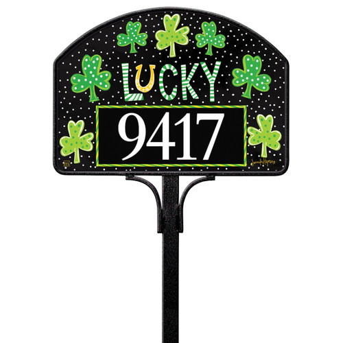 Lucky Horse Shoe & Shamrocks Yard DeSign slide 