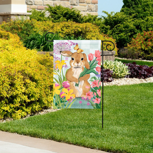 Bunny Bouquet Garden Flag slide 