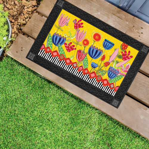 Bright Summer Flowers MatMate slide 