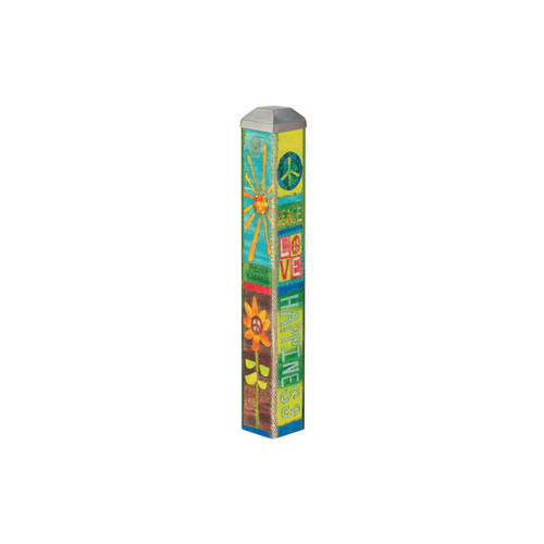 Peace and Love 10" Mini Art Pole slide 