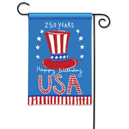 America's 250 Birthday Garden Flag slide 