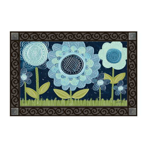 Blue Flowers MatMate slide 