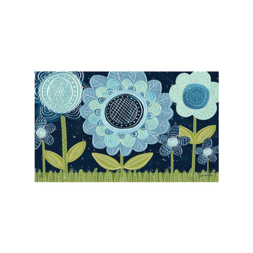 Blue Flowers MatMate slide 