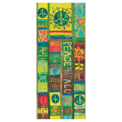 Peace and Love 40" Art Pole slide 