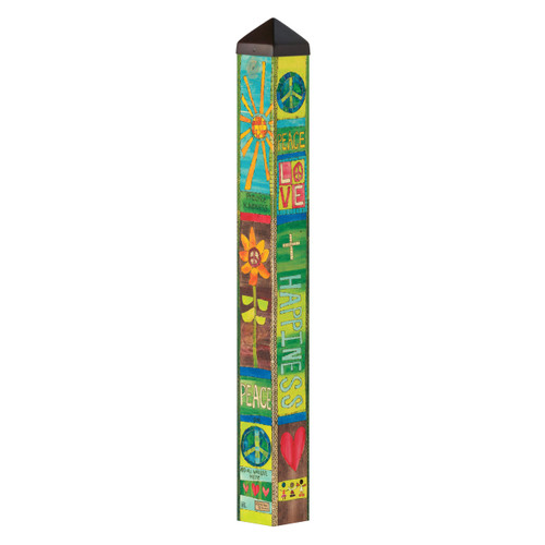 Peace and Love 40" Art Pole slide 