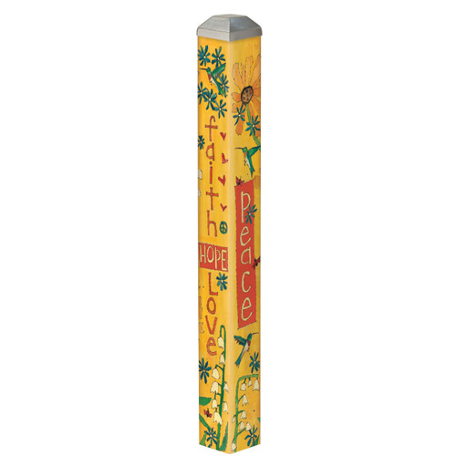 Faith Hope Love 16" Mini Art Pole slide 