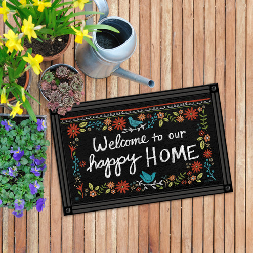 Chalkboard Floral MatMate slide 