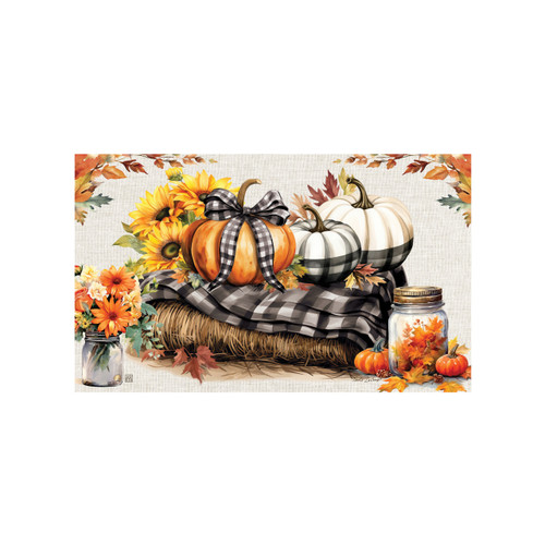 Plaid Pumpkins MatMate slide 