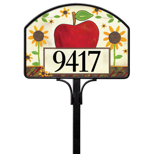Apples and Sunflowers Yard DeSign slide 