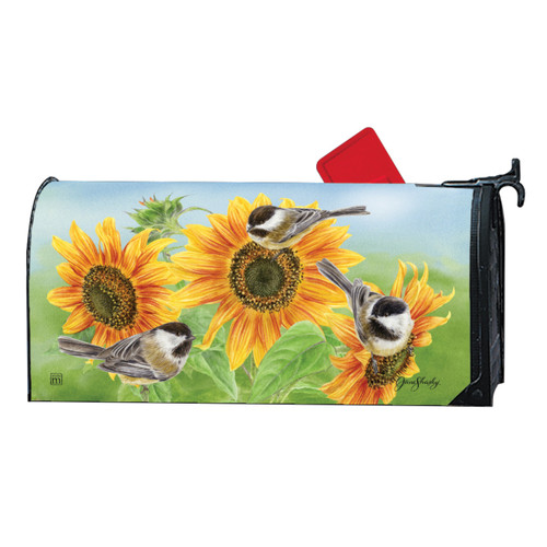 Sunflowers and Chickadees MailWrap slide 