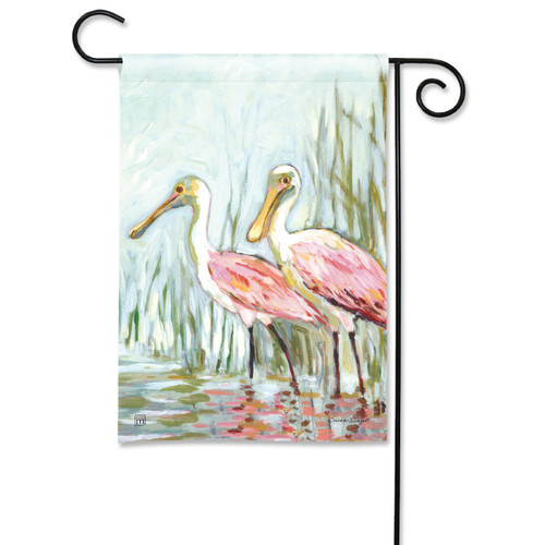 Spoonbills Garden Flag slide 
