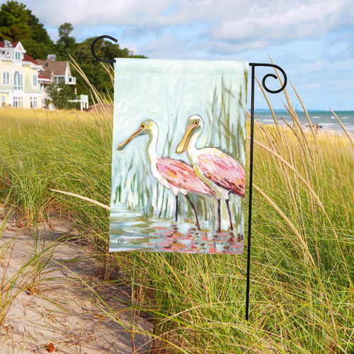 Spoonbills Garden Flag slide 
