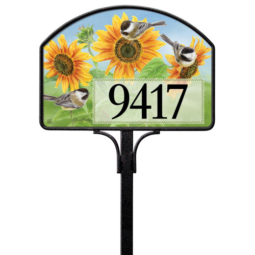Sunflowers and Chickadees Yard DeSign slide 