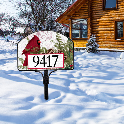 Warmest Wishes Cardinal Yard DeSign slide 