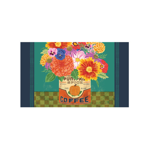 Autumn Floral in Coffee Can MatMate slide 