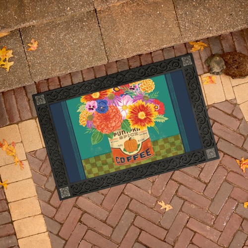 Autumn Floral in Coffee Can MatMate slide 