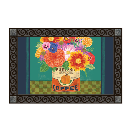 Autumn Floral in Coffee Can MatMate slide 