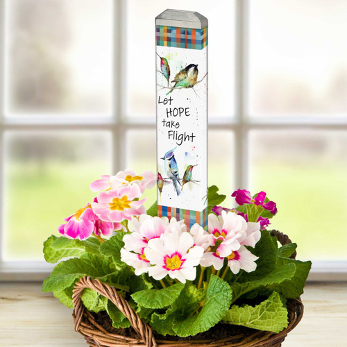 Birdy Birds on a Wire 13" Mini Art Pole slide 