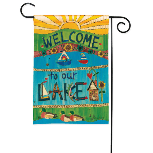 Live Love Lake Garden Flag slide 