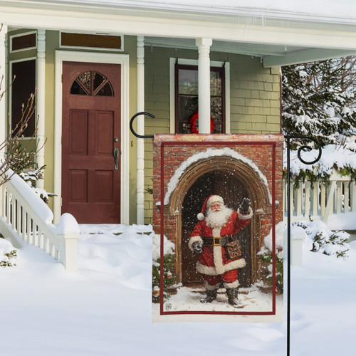 Greetings from Santa Garden Flag slide 