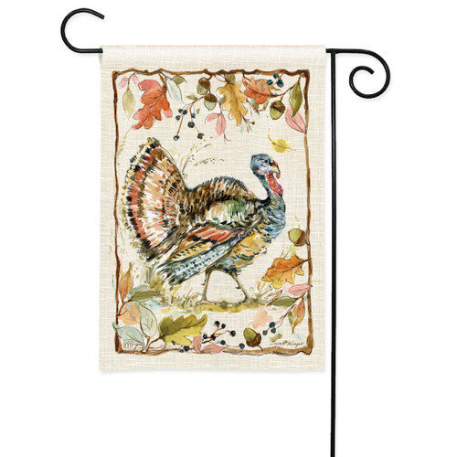 Thanksgiving Gather Garden Flag slide 
