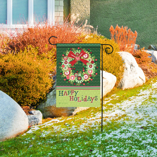 Handcrafted Holiday Garden Flag slide 
