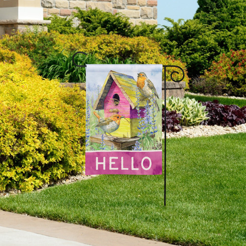 European Robins Garden Flag slide 