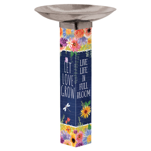 Plant Kindness Bird Bath w/ST9025 Stainless Steel Topper slide 