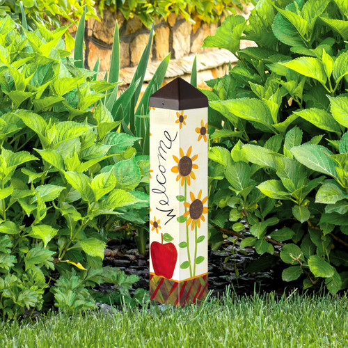 Apples and Sunflowers 20" Art Pole slide 