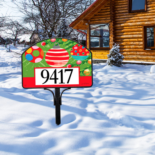 Peace and Joy Ornaments Yard DeSign slide 