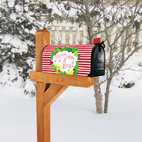 Merry and Bright Peppermint & Holly MailWrap slide 