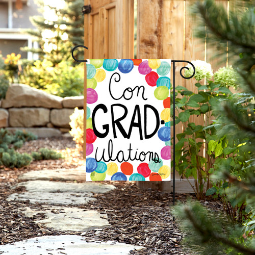 Con-GRAD-ulations Garden Flag slide 