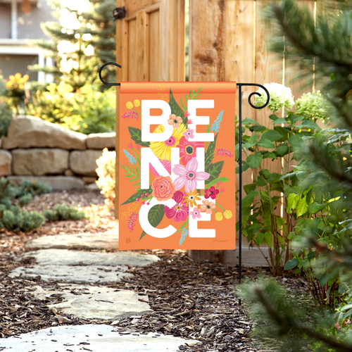 Be Nice Garden Flag slide 