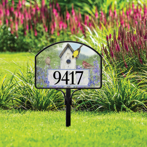 Country Birdhouse Yard DeSign slide 
