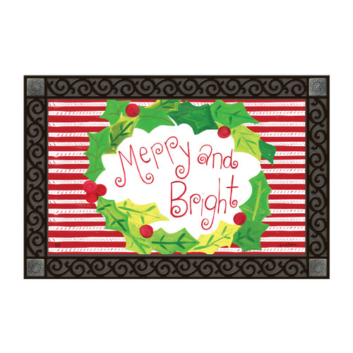 Merry and Bright Peppermint & Holly MatMate slide 