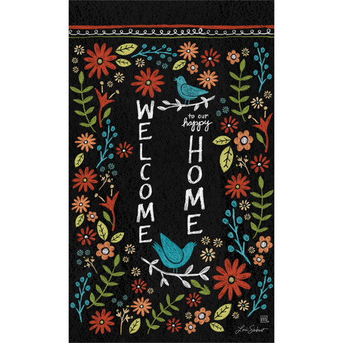 Chalkboard Floral 10" Mini Art Pole slide 