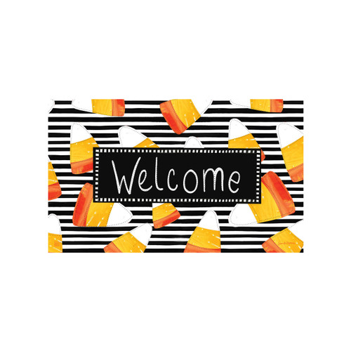 Candy Corn Welcome MatMate slide 
