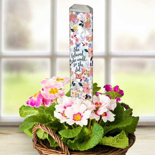 She believed she could so she did 13" Mini Art Pole slide 