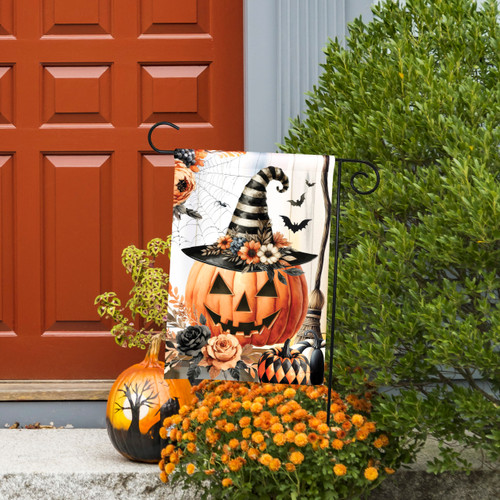 Vintage Jack O'Lantern Garden Flag slide 